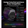 Edifier g2000 pro-enceintes pc gaming 2.0(peak 64w) avec éclairage rgb tempoflow™ 270°, son surround virtuel 7.1-bleutooth 5.4/u