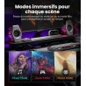 Edifier g2000 pro-enceintes pc gaming 2.0(peak 64w) avec éclairage rgb tempoflow™ 270°, son surround virtuel 7.1-bleutooth 5.4/u