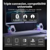 Edifier g2000 pro-enceintes pc gaming 2.0(peak 64w) avec éclairage rgb tempoflow™ 270°, son surround virtuel 7.1-bleutooth 5.4/u