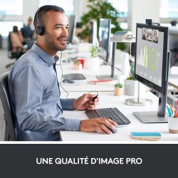 Logitech C920s HD Pro Webcam Streaming, Full HD 1080p/30ips, Appels Vidéos, Audio Clair, Correction Automatique de la Lumière, V