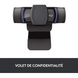 Logitech C920s HD Pro Webcam Streaming, Full HD 1080p/30ips, Appels Vidéos, Audio Clair, Correction Automatique de la Lumière, V