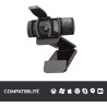 Logitech C920s HD Pro Webcam Streaming, Full HD 1080p/30ips, Appels Vidéos, Audio Clair, Correction Automatique de la Lumière, V