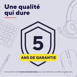 Trust Casque USB avec Micro Léger on Ear, Arceau Réglable, Microphone Flexible, Câble 1,8 m, Casque Audio PC Filaire pour Ordina
