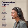 Trust roha ii casque bleutooth sans fil avec micro enc antibruit, 85% plastique recycle, casque sans fil léger on ear rechargeab