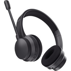 Trust roha ii casque bleutooth sans fil avec micro enc antibruit, 85% plastique recycle, casque sans fil léger on ear rechargeab