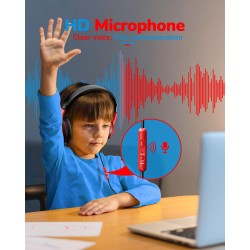 Casque Enfant - Confortable et Durable, Idéal pour l'École et Le Travail, Cadeau Parfait pour Enfants, Fils, Filles - Son de Hau