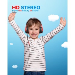 Casque Enfant - Confortable et Durable, Idéal pour l'École et Le Travail, Cadeau Parfait pour Enfants, Fils, Filles - Son de Hau