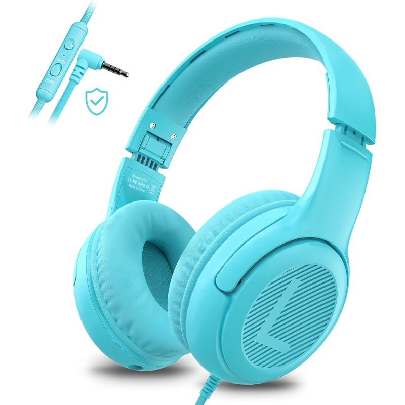 Casque Enfant - Confortable et Durable, Idéal pour l'École et Le Travail, Cadeau Parfait pour Enfants, Fils, Filles - Son de Hau