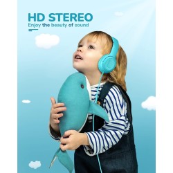 Casque Enfant - Confortable et Durable, Idéal pour l'École et Le Travail, Cadeau Parfait pour Enfants, Fils, Filles - Son de Hau