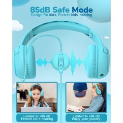 Casque Enfant - Confortable et Durable, Idéal pour l'École et Le Travail, Cadeau Parfait pour Enfants, Fils, Filles - Son de Hau