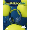 Casque d'écoute pour enfants pour l'école avec microphone 85/94 db limiteur de volume jack 3,5 mm casque filaire pliable avec sh
