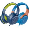 Casque d'écoute pour enfants pour l'école avec microphone 85/94 db limiteur de volume jack 3,5 mm casque filaire pliable avec sh