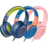 Casque d'écoute pour enfants pour l'école avec microphone 85/94 db limiteur de volume jack 3,5 mm casque filaire pliable avec sh