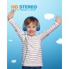 Casque d'écoute pour enfants pour l'école avec microphone 85/94 db limiteur de volume jack 3,5 mm casque filaire pliable avec sh