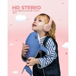 Casque Enfant - Confortable et Durable, Idéal pour l'École et Le Travail, Cadeau Parfait pour Enfants, Fils, Filles - Son de Hau