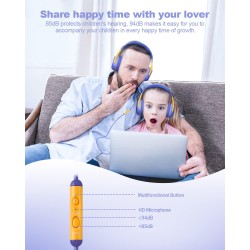 Casque Audio Enfant Filaire - Confortable et Durable, Idéal pour l'École et Le Travail, Cadeau Parfait pour Enfants, Fils, Fille