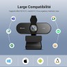 Webcam 4k avec 2 Micro, 12 Mégapixels, Autofocus PDAF en 1 Seconde, 1080p@60FPS, Son Stéréo Clair, Correction Automatique de la 