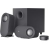 Logitech z407 haut-parleurs bleutooth pour ordinateur avec caisson de basses et contrôle sans fil, son immersif, audio premium a