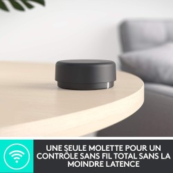 Logitech z407 haut-parleurs bleutooth pour ordinateur avec caisson de basses et contrôle sans fil, son immersif, audio premium a