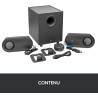 Logitech z407 haut-parleurs bleutooth pour ordinateur avec caisson de basses et contrôle sans fil, son immersif, audio premium a
