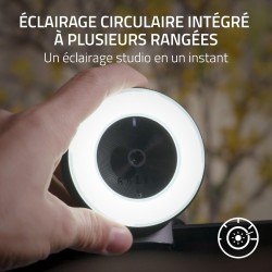 Razer Kiyo - Caméra de Streaming avec éclairage Circulaire - Webcam USB - vidéo HD 720p 60 / 1080p 30 FPS (Compatible avec Le Lo