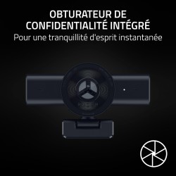 Razer Kiyo V2 X - Webcam Full HD 1080p, 60 FPS pour Les créateurs - Autofocus Rapide - Objectif Grand Angle - Micro intégré - Co