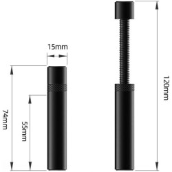 Support pour carte graphique GPU, support de carte vidéo, support anti-affaissement, support GPU (L, 74-120 mm)
