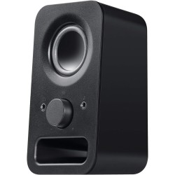 Logitech Z150 Enceinte PC, son stéréo, 2 haut-parleurs, puissance de crête de 6 watts, entrée 3,5 mm, contrôleur de haut-parleur