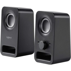 Logitech Z150 Enceinte PC, son stéréo, 2 haut-parleurs, puissance de crête de 6 watts, entrée 3,5 mm, contrôleur de haut-parleur