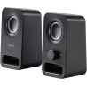 Logitech Z150 Enceinte PC, son stéréo, 2 haut-parleurs, puissance de crête de 6 watts, entrée 3,5 mm, contrôleur de haut-parleur