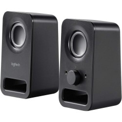 Logitech Z150 Enceinte PC, son stéréo, 2 haut-parleurs, puissance de crête de 6 watts, entrée 3,5 mm, contrôleur de haut-parleur
