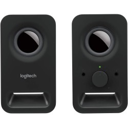 Logitech Z150 Enceinte PC, son stéréo, 2 haut-parleurs, puissance de crête de 6 watts, entrée 3,5 mm, contrôleur de haut-parleur