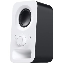 Logitech Z150 Enceinte PC, son stéréo, 2 haut-parleurs, puissance de crête de 6 watts, entrée 3,5 mm, contrôleur de haut-parleur