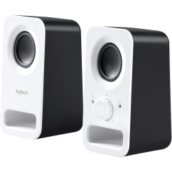 Logitech Z150 Enceinte PC, son stéréo, 2 haut-parleurs, puissance de crête de 6 watts, entrée 3,5 mm, contrôleur de haut-parleur