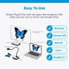 HUE HD Pro : Visualiseur de Documents et Caméra USB de Visioconférence (Noir)