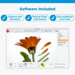 HUE HD Pro : Visualiseur de Documents et Caméra USB de Visioconférence (Noir)