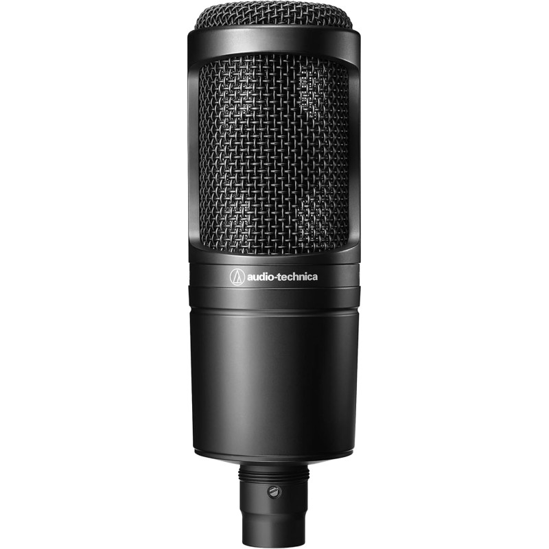 Audio-Technica AT2020 Microphone Cardioïde à Électret Noir