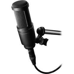 Audio-Technica AT2020 Microphone Cardioïde à Électret Noir