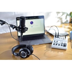 Audio-Technica AT2020 Microphone Cardioïde à Électret Noir