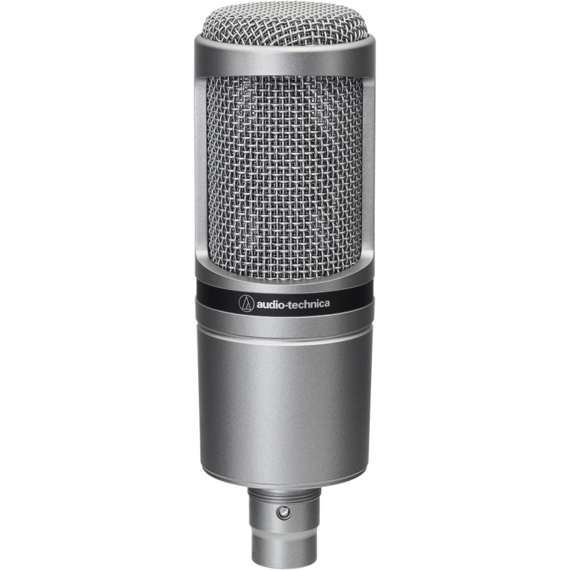 Audio-Technica AT2020GM Microphone Cardioïde à Électret Argent