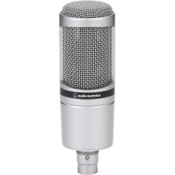 Audio-Technica AT2020GM Microphone Cardioïde à Électret Argent