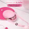 Casque Audio Enfant Filaire avec Microphone, Volume Limité à 85/94 DB, Casque Prise Jack Enfant, Ecouteurs Filaire, Pliable, pou