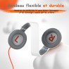Casque Audio Enfant Filaire avec Microphone, Volume Limité à 85/94 DB, Casque Prise Jack Enfant, Ecouteurs Filaire, Pliable, pou