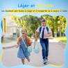 Casque Audio Enfant Filaire avec Microphone, Volume Limité à 85/94 DB, Casque Prise Jack Enfant, Ecouteurs Filaire, Pliable, pou