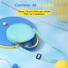 Casque Audio Enfant Filaire avec Microphone, Volume Limité à 85/94 DB, Casque Prise Jack Enfant, Ecouteurs Filaire, Pliable, pou