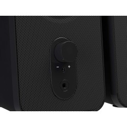 Amazon Basics Haut-parleurs pour ordinateurs de bureau ou portables , Alimentation secteur (prise UE), lot de 2, Noir
