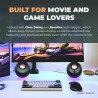 Creative pebble pro (noir) enceintes d'ordinateur 2.0 usb-c avec bleutooth 5.3 et éclairage rvb personnalisable, audio usb et po