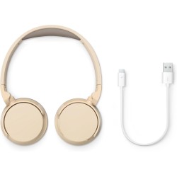 Philips tah3209bg casque sans fil supra-aural bleutooth léger, isolation phonique passive, 25 heures d’autonomie, son naturel, a