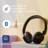 Philips tah3209bg casque sans fil supra-aural bleutooth léger, isolation phonique passive, 25 heures d’autonomie, son naturel, a