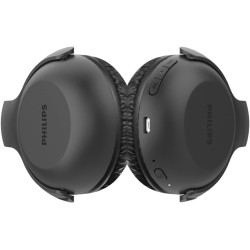 Philips audio tauh202bk casque bleutooth on ears (sans fil, 15 heures de batterie, oreillettes souples, microphone, pliable) noi